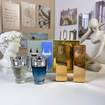Paco Rabanne 4-piece miniature set full collection view